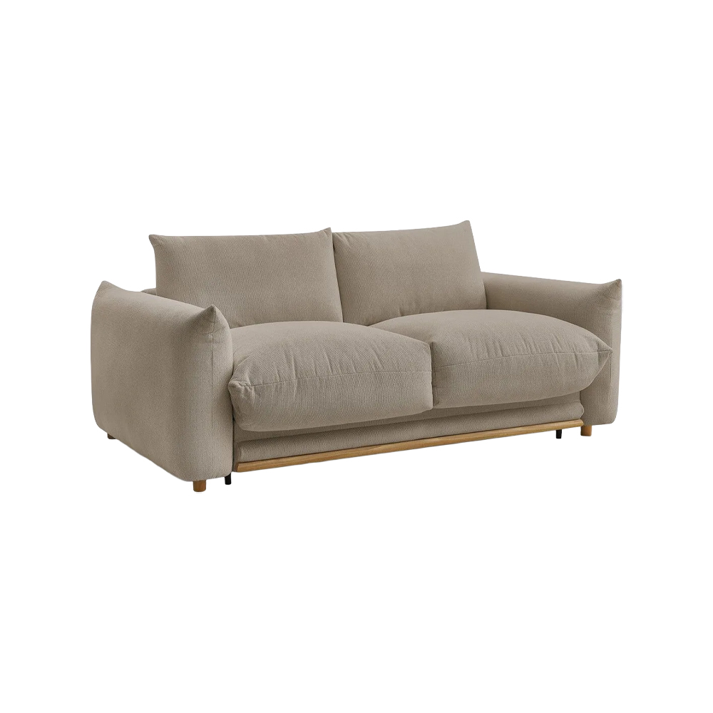Double fabric sofa bed